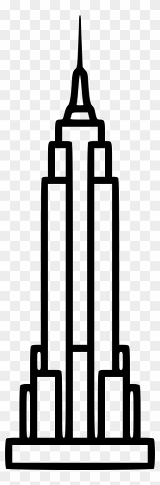 Empire State Building Ol Svg Png Icon Free Download - Drawing Empire State Building Clipart