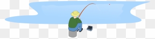 Computer Icons Fisherman Fishing - Fishing Lake Png Clipart