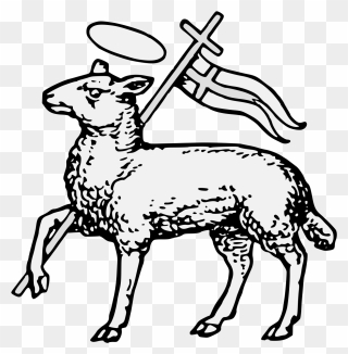 Triumphant Lamb Clipart