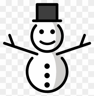 Snowman Without Snow Emoji Clipart - Scalable Vector Graphics - Png Download