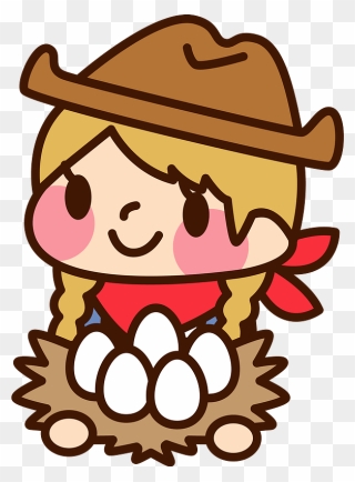 Cowgirl Eggs Clipart - Cowboy - Png Download