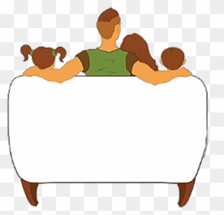 Watching Tv Png, Picture - Family Sitting On Couch Clipart Transparent Png