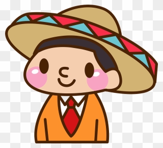Sombrero Mexican Man Clipart - Png Download