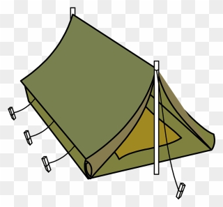 Military Style Tent Clipart - Clipart Of A Tent - Png Download