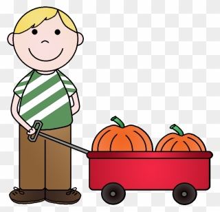 Clip Art Pumpkin Patch And Kids - Png Download