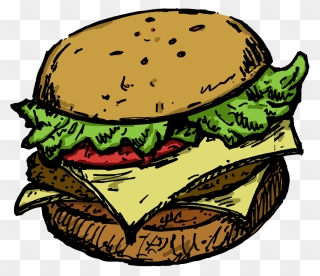 Toad Clipart Hamburger Cheeseburger Patty Png - Cheeseburger Transparent Png