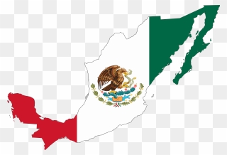 Mexican Flag Clip Art - Mexican Flag Eagle - Png Download