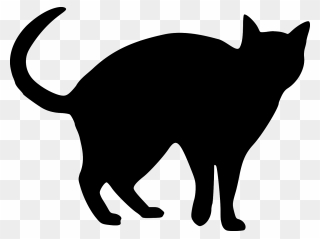Transparent Background Black Cat Clipart - Png Download