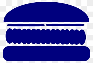 Transparent Burger Clipart - Burger Silhouette - Png Download