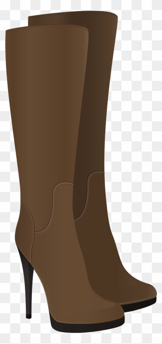 Female Brown Boots Png Clipart - Сапоги Клипарт Transparent Png