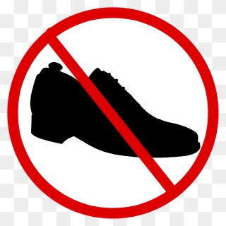 Shoes Not Allowed Png Clipart