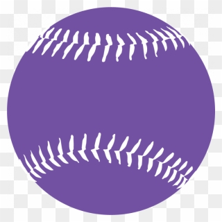 Custom Baseball Or Softball Temporary Tattoos - Purple Softball Clipart - Png Download