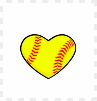 Baseball And Softball Hearts Clipart