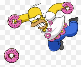 Thumb Image - Homer Simpson Donut Png Clipart