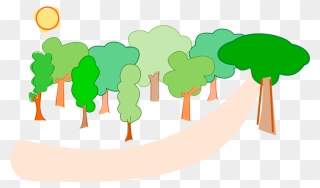 Elf In The Forest Clipart Vec - Forest Clipart - Png Download