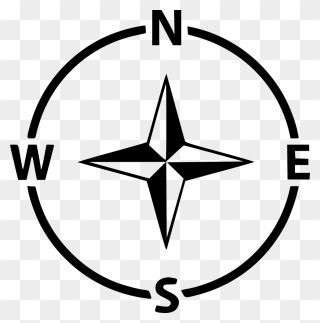 Compass Navigation Arrow Direction Gps West East North - North East South West Symbol Clipart