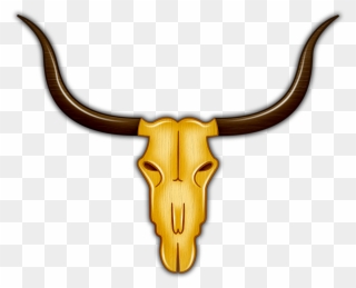 Cattle Antelope Horn Bone Clip Art - Portable Network Graphics - Png Download