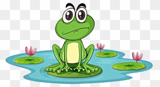 Toad Clipart Many Frog - Frog In A Pond Clip Art - Png Download