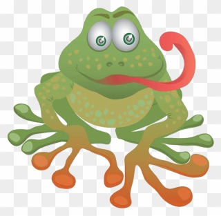 Tongue Frog Png - Cartoon Clipart