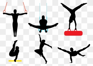 Female Silhouette At Getdrawings - Gymnastic Vector Png Clipart