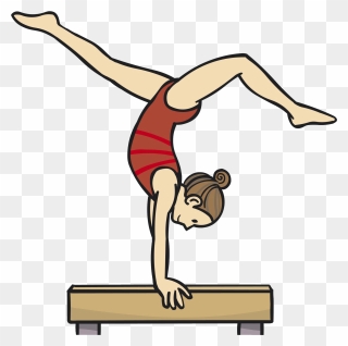 Balance Beam Png - Balance Beam Gymnastics Clip Art Transparent Png