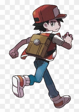 Pokemon Trainer Red Let's Go Clipart