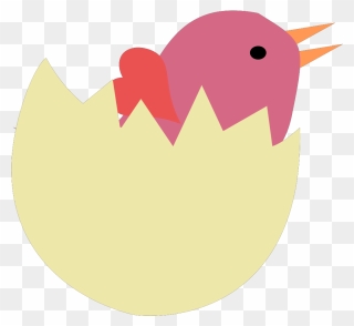 Bird In Broken Egg Clip Art At Clker - Bird In Egg Clipart - Png Download