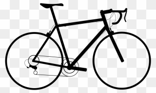 Clipart Black And White Drawing Bicycle Cyclist - Merida Road Race 903 - Png Download