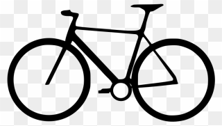 Simple Black And White Bike Clipart - Raleigh Rush Hour 2018 - Png Download