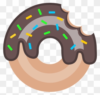 Donut With Sprinkles 1200 X900 Clipart - Area Of Part Annulus - Png Download