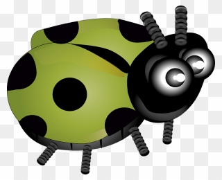 Green Ladybug Clipart - Clip Art - Png Download