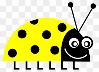 Smiling Ladybug Clipart - Clip Art - Png Download