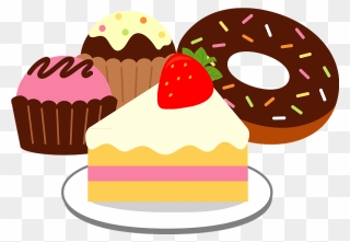 Cake Donut Sweets Clipart - スイーツ イラスト 無料 - Png Download