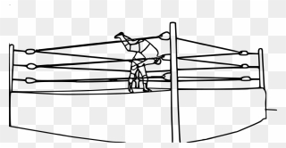Pro Wrestling Bodyslam - Wrestling Ring Coloring Pages Clipart