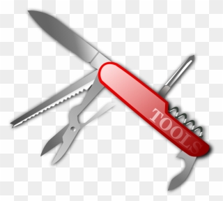 Swiss Army Knife Photorealistic Vector Clip Art - Pocketknife Png Transparent Png
