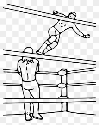 Wrestling Ring Drawing At Getdrawings - Wwe Wrestling Clipart - Png Download