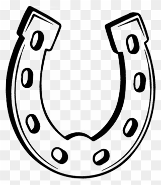 Horseshoe Transparent Drawn, Picture - Drawing Of A Horseshoe Clipart