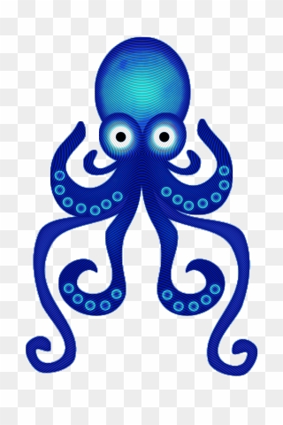 Blue Octopus Png Clipart
