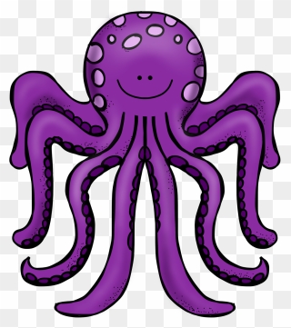 Octopus Clipart Maroon - Octopus Clipart Purple - Png Download