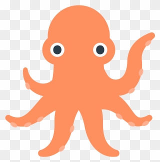 Octopus Emoji Clipart - Octopuses - Png Download