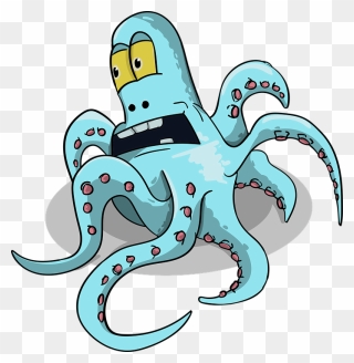 Pictures Of Cartoon Octopus - Bạch Tuộc Hoạt Hình Clipart