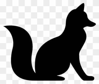 Transparent Fox Clipart - Vector Fox Silhouette - Png Download