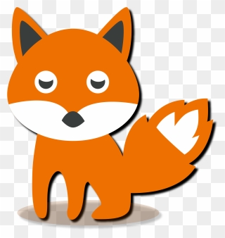 Red Fox Clipart Small - Animals Small Images Cartoon - Png Download