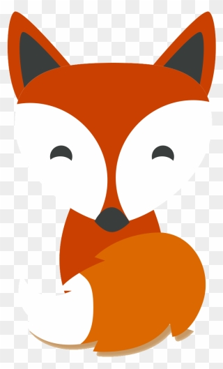 Red Fox Cartoon Drawing Illustration - Cute Easy Cartoon Fox Clipart
