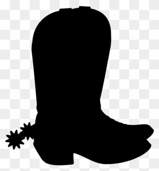 Library Of Boot Picture Free Font Png Files - Silhouette Cowboy Boot Clipart Transparent Png