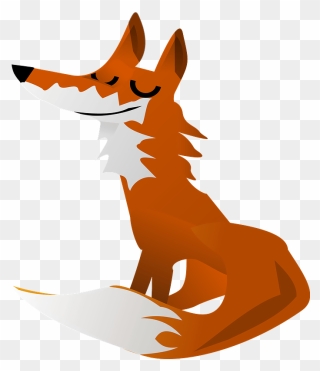 Happy Fox Clipart - Cartoon - Png Download