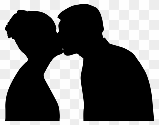 Love Kiss Hug Man Couple - Kissing Clip Art - Png Download