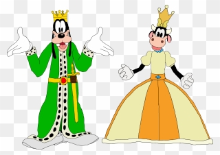 King Goofy And Queen Clarabelle Cow - Mickey Mouse Cow And Goofy Clipart
