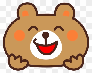 Bear Animal Laugh Clipart - Clipart Thumbs Up - Png Download