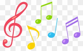 Musical Notes Colorful Clipart - ภาพ ตัว โน๊ ต เพลง - Png Download